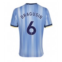 Camiseta Tottenham Hotspur Radu Dragusin #6 Visitante Equipación 2024-25 manga corta